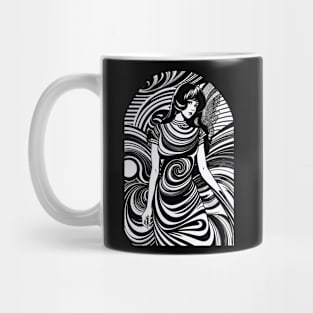 Spiral Fashion Girl 50s 60s Mug